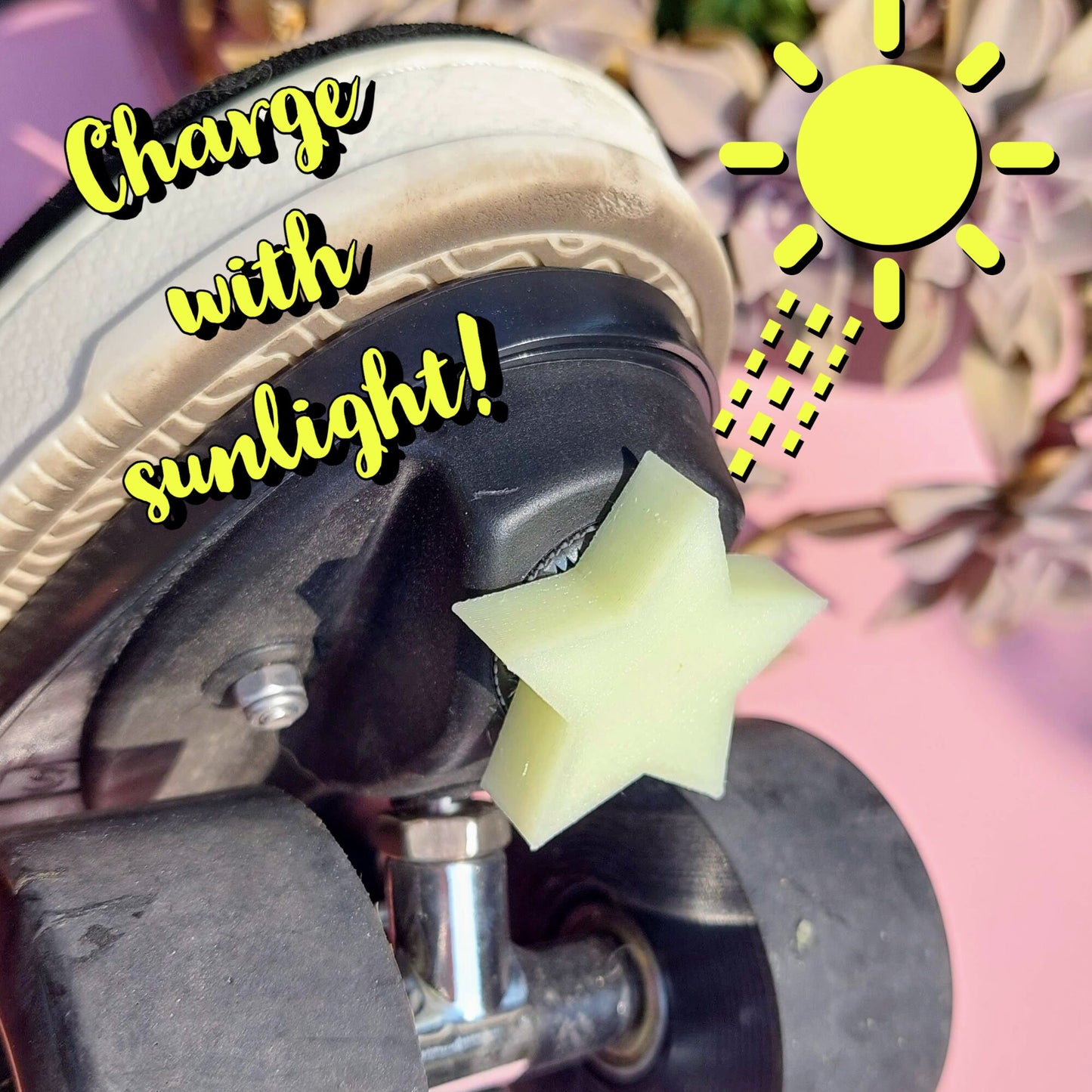 Glow in the Dark Jam Plugs for Quad Skates (STAR)