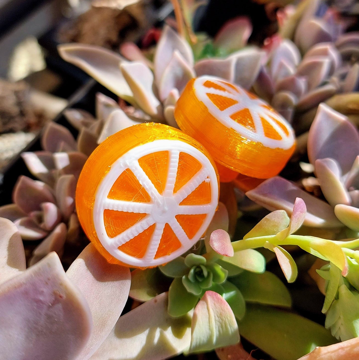 Jam Plugs for Quad Skates - Lemon/Orange (pair)